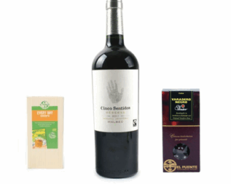 Korb 3 (Schoko-Rumkugeln, Kräutertee Every Day, Rotwein Cinco Sentidos)