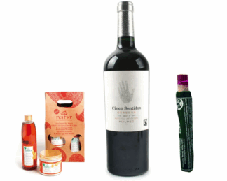 Korb 5 (Räucherstäbchen Shanti Dhoop, BioNatyr Wellness-Set Marokko, Rotwein ,Cinco Sentidos)